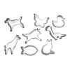 GUARDINI set formine per pan di zenzero e biscotti 8 pz. animali