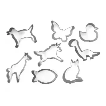 GUARDINI set formine per pan di zenzero e biscotti 8 pz. animali