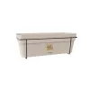 STEFANPLAST set da balcone con sistema di irrigazione automatico e supporto in metallo 50x18x17 cm bianco