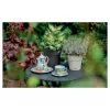 STEFANPLAST Ethica vaso rotondo con sottovaso, marrone, 40x39 cm, 25 L