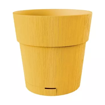 STEFANPLAST Ethica vaso con sottovaso Ø40x39cm giallo senape