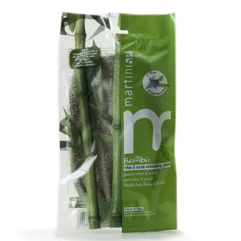 MARTINI SPA guanto esfoliante in bambù per relax e peeling