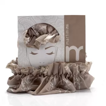 MARTINI SPA cuffia da doccia Natural - PEVA impermeabile riutilizzabile per capelli