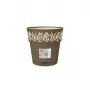 STEFANPLAST Gaia vaso per fiori con sottovaso Ø20x19cm marrone