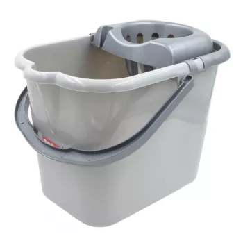 SAUBER Secchio ovale 15L con strizzatore a pulsante