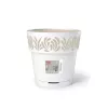STEFANPLAST Gaia Vaso con sottovaso Ø25x25cm bianco