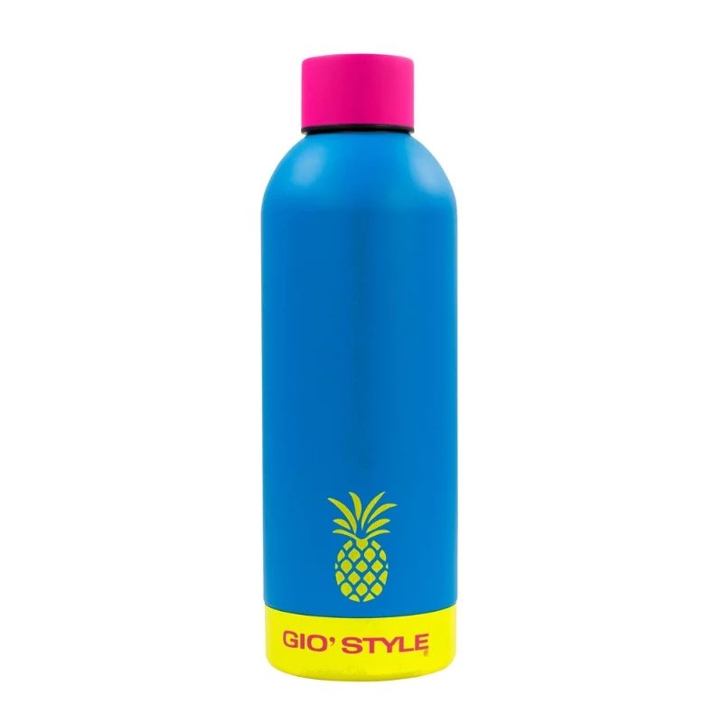 GIOSTYLE Borraccia Fluo 0,75L assortite rosa/giallo/verde/blu