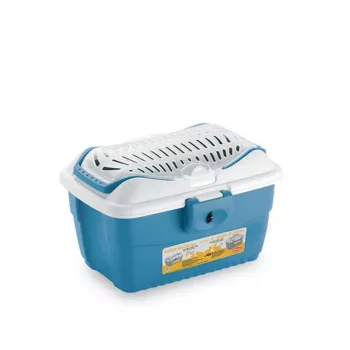 STEFANPLAST Trasportino Mini Gulliver 40x30x24cm bianco/blu