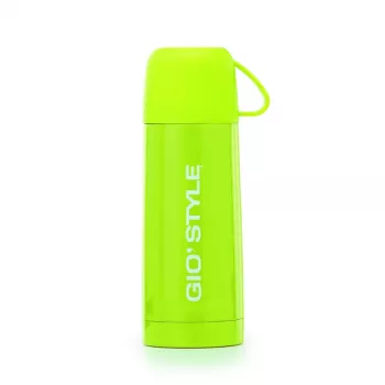 GIOSTYLE Borraccia termica con bicchiere verde 0,35 L