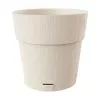 STEFANPLAST Ethica Vaso per piante con sottovaso Ø40x39cm bianco