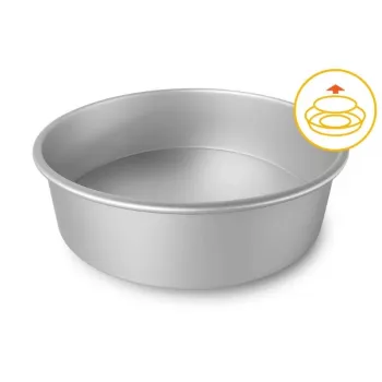 GUARDINI Stampo professionale per dolci con fondo estraibile, Ø26 x 7,5 cm, alluminio anodizzato