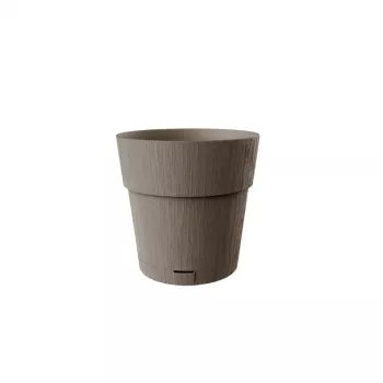 STEFANPLAST Ethica Vaso per piante con sottovaso Ø20x19cm marrone