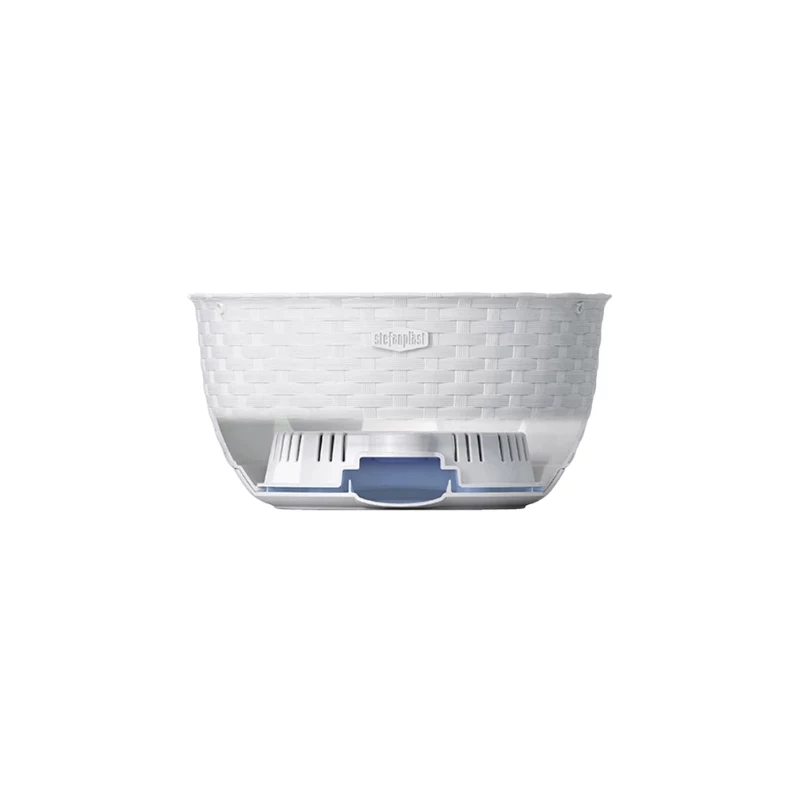 STEFANPLAST Vaso da appendere Natural Ø30x14,5cm bianco