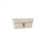 STEFANPLAST Ethica fioriera con sottovaso, 30 x 13 x 12 cm, bianca