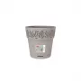 STEFANPLAST Gaia Vaso per piante con sottovaso Ø20x19cm grigio chiaro