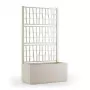 STEFANPLAST Fioriera con griglia Ethica 80x36x140 cm bianco