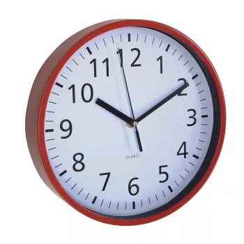 ASI COLLECTION Orologio da parete Ø25,5cm rosso