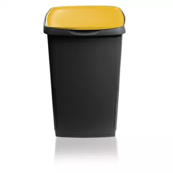 GIOSTYLE Eco Solution 45L Contenitore per rifiuti grigio scuro/giallo