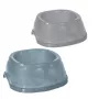 STEFANPLAST Break 4 Ciotola per animali, 2L, 28x28x10 cm, antiscivolo, grigio/blu assortiti