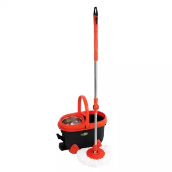 GIOSTYLE Set pulizia pavimenti Love Spin Mop 360° assortito, 4 colori