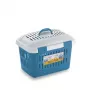 STEFANPLAST Trasportino Midi Gulliver 45x33x33cm bianco/blu