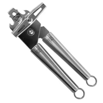 ASI COLLECTION 24301067 Apri scatolette manuale, acciaio inox, argento lucido