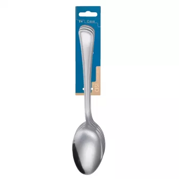 ASI COLLECTION Casa Set 3 cucchiai da tavola, 1,7 mm acciaio inox 18/10, lucido a specchio