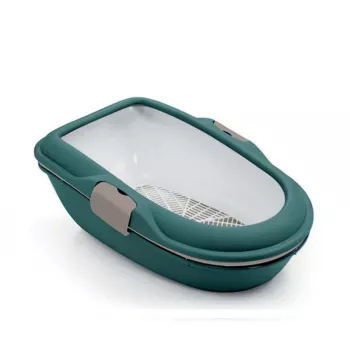 STEFANPLAST Lettiera per gatti Furba Chic 59x39x22 cm verde/grigio chiaro