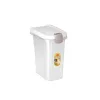 STEFANPLAST Contenitore per mangime per animali 15L 6kg trasparente/bianco 33x22x41cm