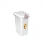 STEFANPLAST Contenitore per mangime per animali 15L 6kg trasparente/bianco 33x22x41cm