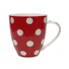 ASI COLLECTION Tazza Dots 513 ml rossa con pois bianchi