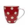 ASI COLLECTION Tazza Dots 513 ml rossa con pois bianchi