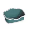 STEFANPLAST Lettiera per gatti Tres Chic aperta 56x38,5x26 cm bianco/verde