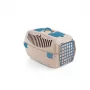 STEFANPLAST Trasportino Gulliver 2 con porta in plastica 55x36x35 cm bianco travertino