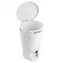 TATAY Pattumiera a pedale per bagno 5L Diabolo bianco