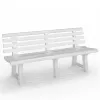 BICA Panchina da giardino Olimpia 150x53x77cm bianco