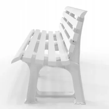 BICA Panchina da giardino Olimpia 150x53x77cm bianco