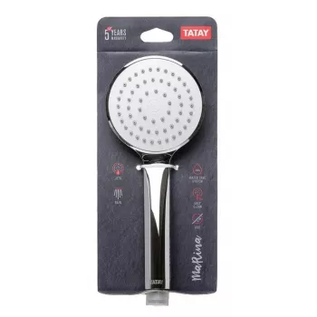 TATAY Marina Soffione doccia a mano Ø10cm, 1 getto, cromato