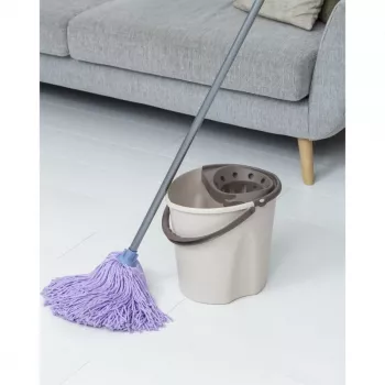 Tatay Ecohome Pattumiera 12 L con pulsante, grigio (151104106)