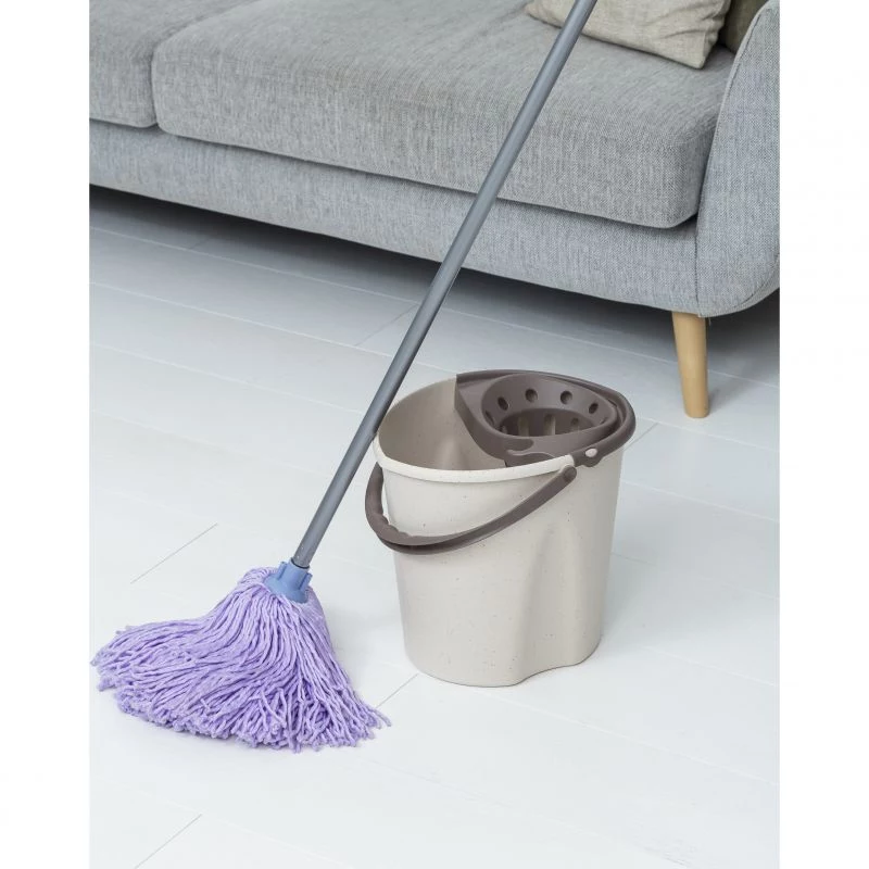 Tatay Ecohome Pattumiera 12 L con pulsante, grigio (151104106)