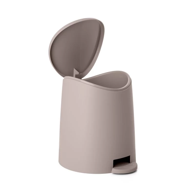 TATAY Pattumiera a pedale per bagno 3L standard marrone