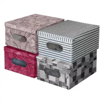 ORDINETT Scatola pieghevole in vinile 50x40x25cm Marilyn Box assortita