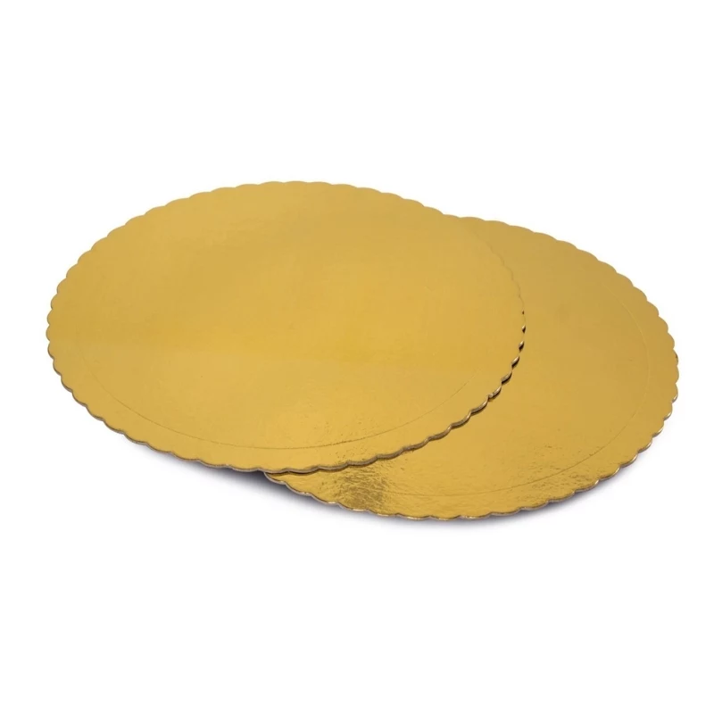 GUARDINI Easy Bake Stampini per torta in carta oro 32 cm 2 pz.