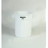 Rubbermaid BRUTE contenitore rotondo bianco 75,7L con canali di ventilazione, senza coperchio FG262000WHT