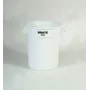 Rubbermaid BRUTE contenitore rotondo bianco 75,7L con canali di ventilazione, senza coperchio FG262000WHT