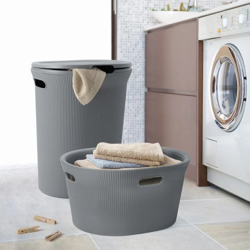 TATAY cesto portabiancheria Baobab 40L grigio