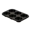 GUARDINI Gardenia stampo per muffin 6 incavi 27 x 18,5 x 2,9 cm acciaio al carbonio antiaderente