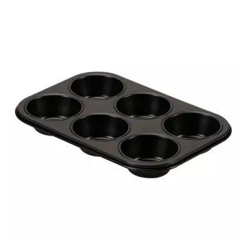 GUARDINI Gardenia stampo per muffin 6 incavi 27 x 18,5 x 2,9 cm acciaio al carbonio antiaderente
