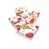 GUARDINI stampo Savarin in silicone Juliette Ø24x5,5cm rosso