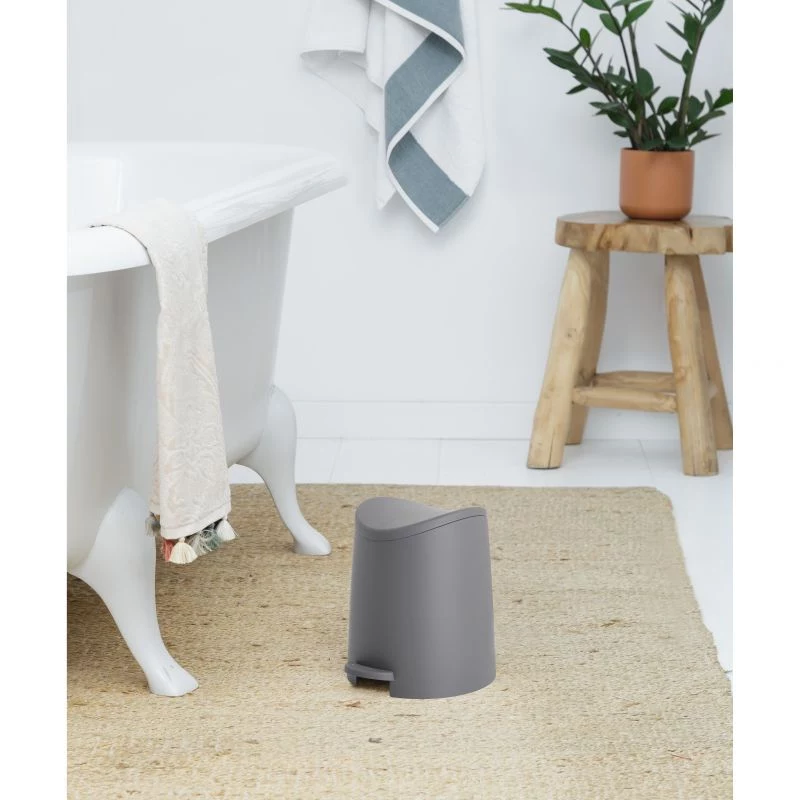 TATAY cestino da bagno con pedale 3L Standard grigio